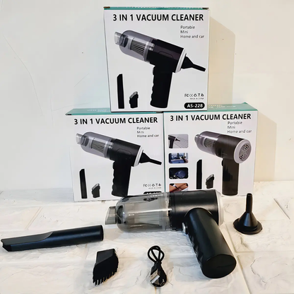 TurboVac™ 3 en 1 | Aspiradora Portátil para Auto, Hogar y Oficina