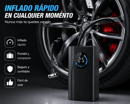 Velocity Air-Guard™ | Inflador Portátil para Auto, Moto y Bicicleta