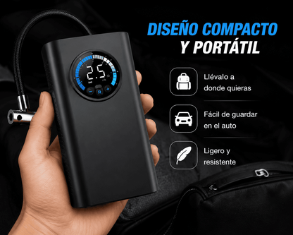 Velocity Air-Guard™ | Inflador Portátil para Auto, Moto y Bicicleta